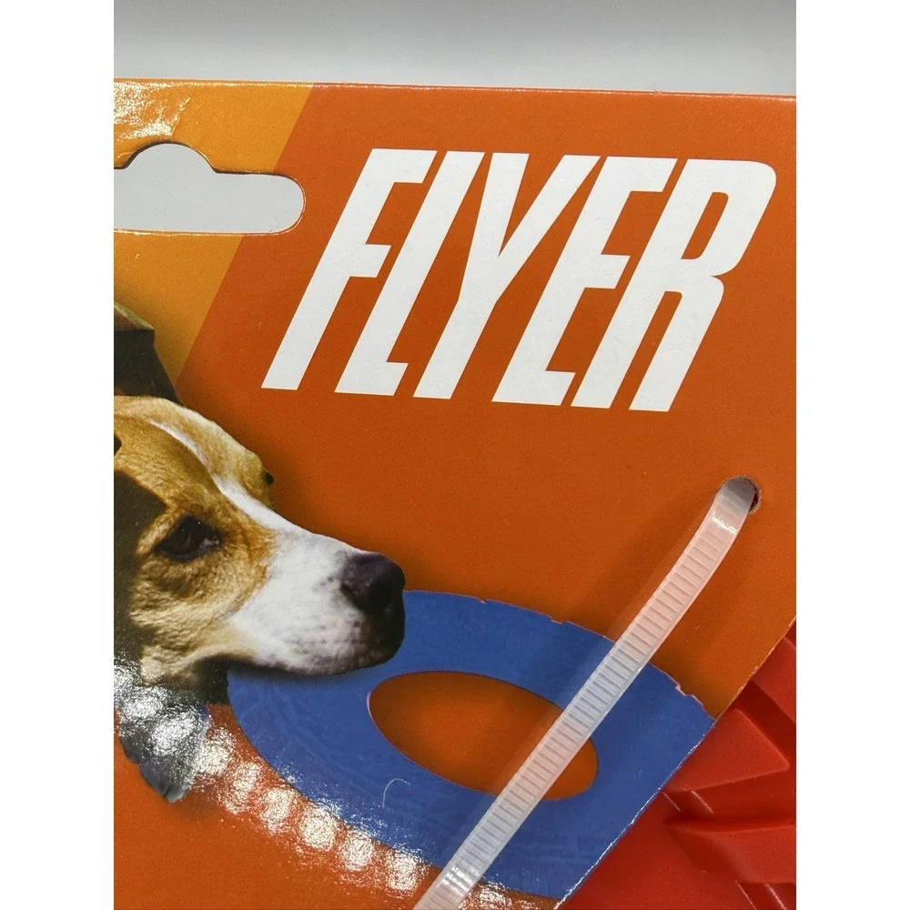 Nerf Dog Tire Flyer Dog Toy 10 Inch Red Durable Floating TPR 1111-2096
